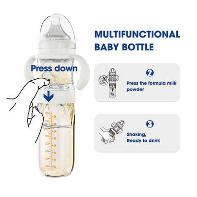 Nicepapaの自己の混合の哺乳瓶のギフトは非有毒な240ml反Colic BPAを自由に置いた