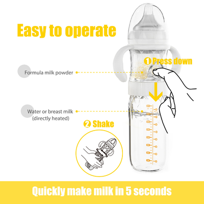 屋外の方式の混合の哺乳瓶PPSU 240mlに中型の流れに与える母乳