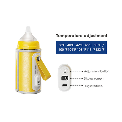 母乳の方式USBの携帯用びんのウォーマーのプロ一定媒体は革PUの流れる