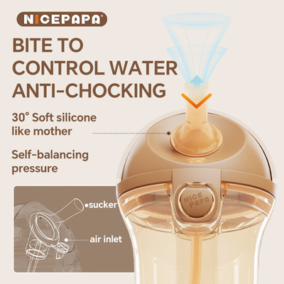 スライドキャップ PPSU シッピーカップ 天然ポーズ ベビー ギフト 窒息防止 BPAフリー 噛み止め 防水 シッピー 子供 ベビー・ラブ