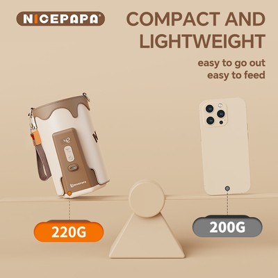 NICEPAPA 熱売品 PU 電動サーモスボトル セット 屋外 夜間隔熱 90% 赤ちゃんボトルカップに適しています