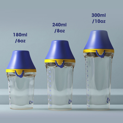良いパパの自由な広い首フリップ帽子の哺乳瓶1手自由なBPA